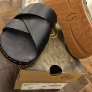 Wayfarer Black Slide Sandals